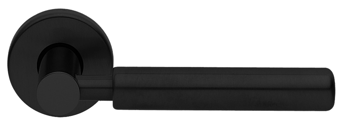 Ручка дверная CLOUD R3 NERO раздельная на круглой розетке, цвет - черный фото 1 Ручка дверная CLOUD R3 NERO раздельная на круглой розетке, цвет - черный фото купить Нижний Новгород