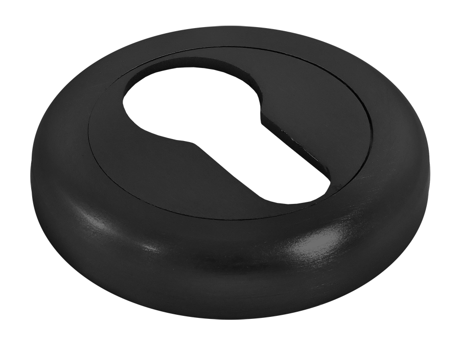 Накладка на ключевой цилиндр LUX-KH-R4 NERO на круглой розетке, цвет - черный фото купить в Нижнем Новгороде