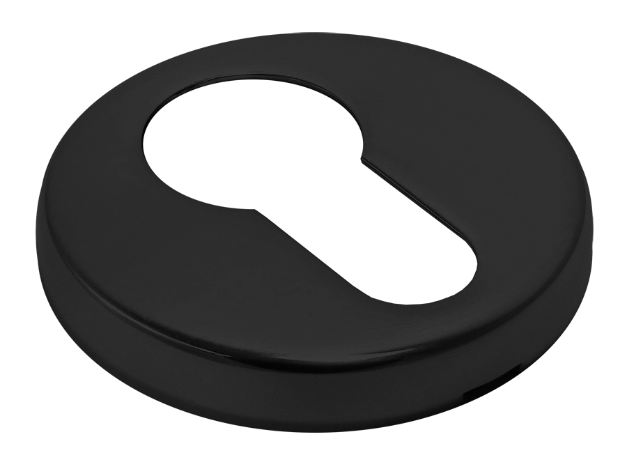 Накладка на ключевой цилиндр LUX-KH-R3-E NERO на круглой розетке, цвет - черный фото купить в Нижнем Новгороде