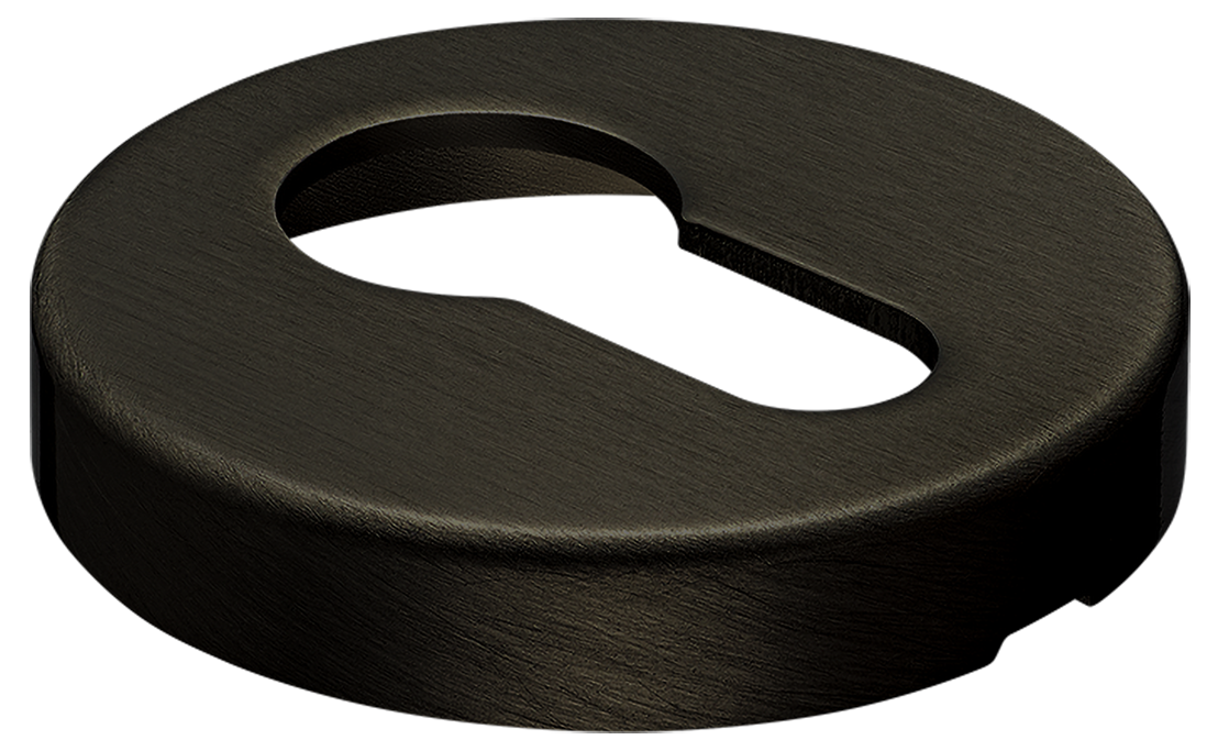 Накладка на ключевой цилиндр LUX-KH-R6 ANT на круглой розетке, цвет - антрацит фото купить в Нижнем Новгороде