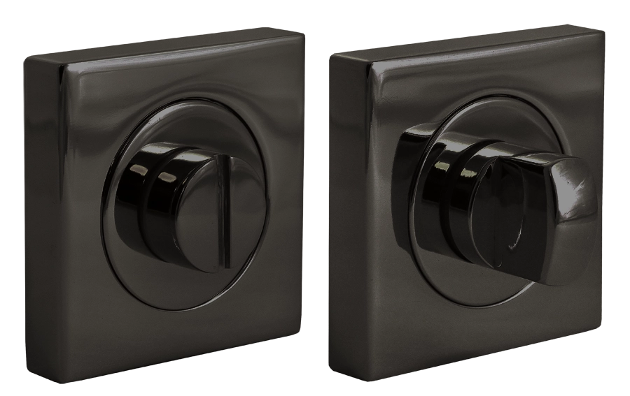 LUX-WC-S2 NIN, завертка сантехническая на квадратной розетке, цвет - черный никель фото купить Нижний Новгород