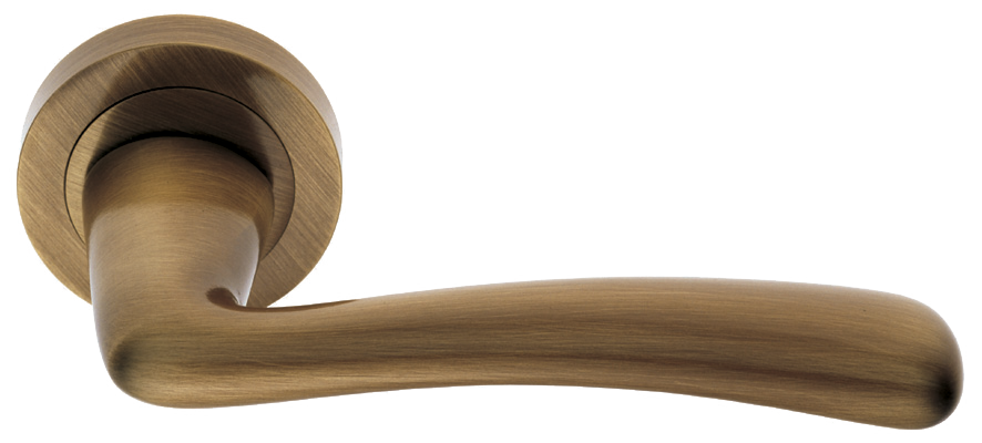 Ручка дверная COCKATOO R2 BGO раздельная на круглой розетке, цвет - матовая бронза фото купить в Нижнем Новгороде
