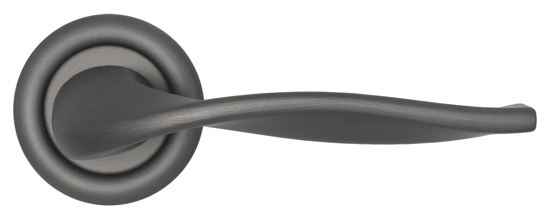 Ручка дверная SKYSCRAPER R7 SST на круглой розетке, цвет Летняя гроза/Summer Storm фото купить в Нижнем Новгороде