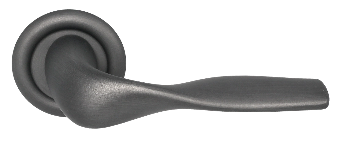 Ручка дверная LVB R7 SST на круглой розетке, цвет Летняя гроза/Summer Storm фото купить Нижний Новгород