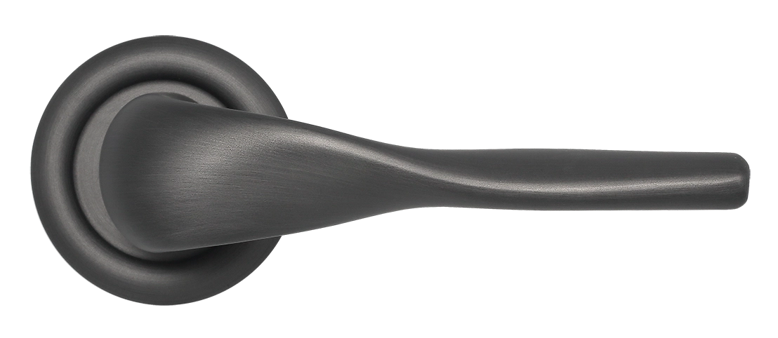 Ручка дверная LVB R7 SST на круглой розетке, цвет Летняя гроза/Summer Storm фото купить в Нижнем Новгороде