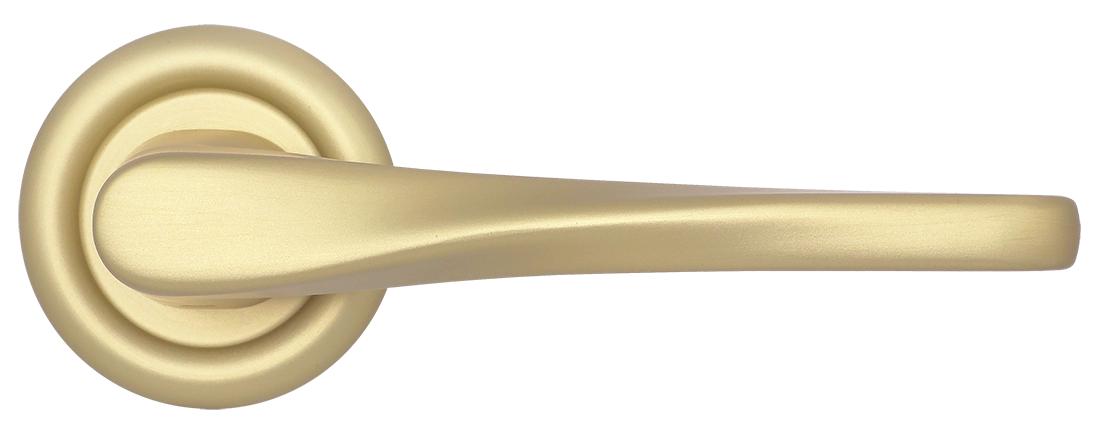 Ручка дверная THE OLYMPICS R7 AH на круглой розетке, цвет Осенний мёд/Autumn Honey фото купить в Нижнем Новгороде