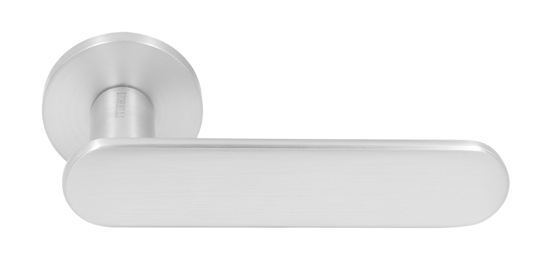 Ручка дверная MH-65-R6 SEMPIONE SC на круглой розетке, цвет матовый хром фото купить Нижний Новгород