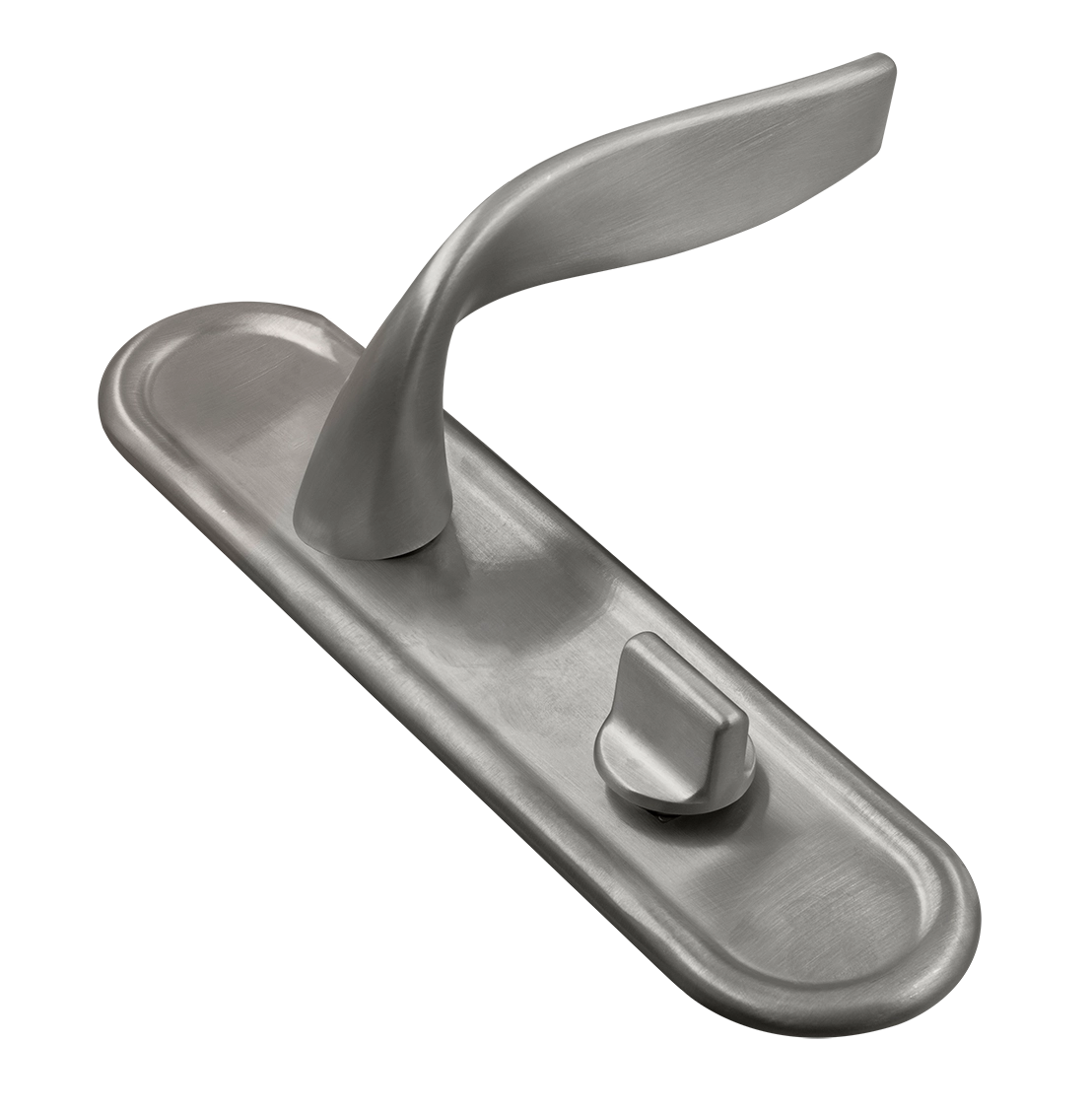 Ручка дверная SKYSCRAPER PLR WC WF на планке под сантехническую завертку, цвет Зимняя стужа/Winter Frost фото купить Нижний Новгород