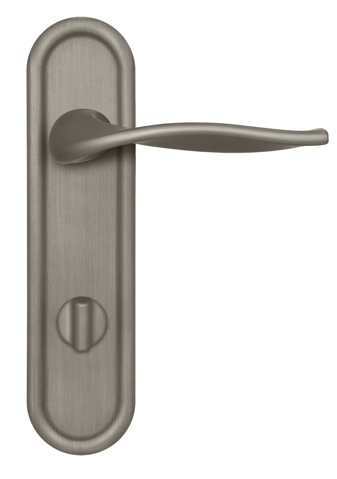 Ручка дверная SKYSCRAPER PLR WC SMI на планке под сантехническую завертку, цвет Весенняя дымка/Spring Mist фото купить в Нижнем Новгороде