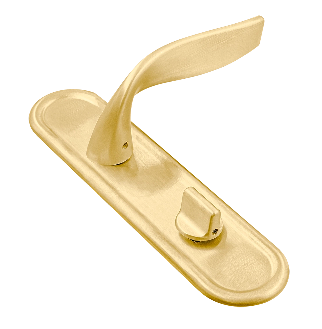 Ручка дверная SKYSCRAPER PLR WC AH на планке под сантехническую завертку, цвет Осенний мёд/Autumn Honey фото купить Нижний Новгород