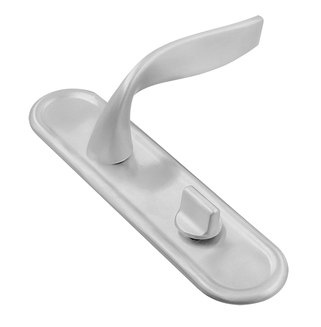 Ручка дверная SKYSCRAPER PLR WC SSW на планке под сантехническую завертку, цвет Стокгольмский снегопад/Stockholm Snowfall фото купить Нижний Новгород