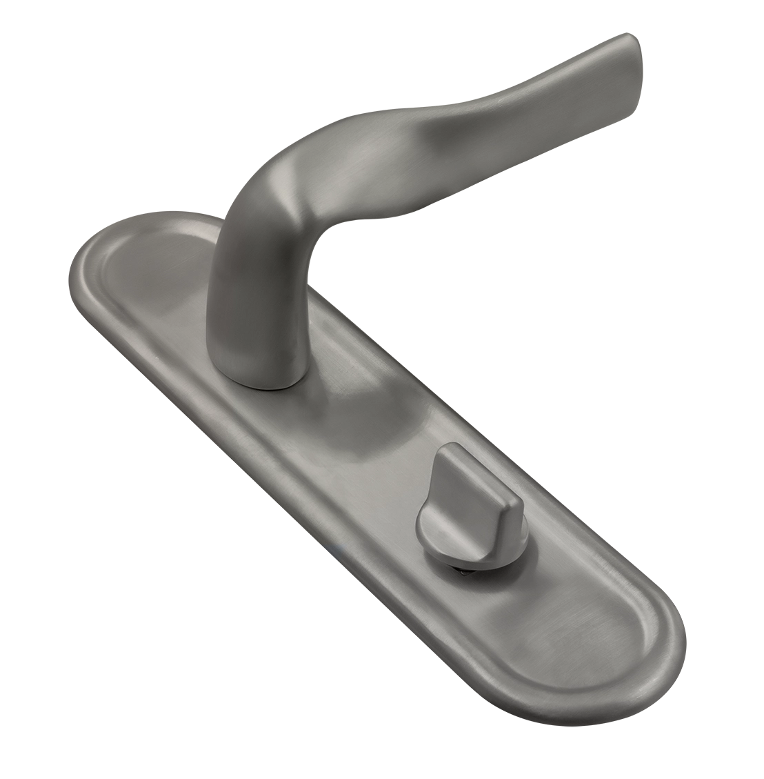 Ручка дверная LVB PLR WC WF на планке под сантехническую завертку, цвет Зимняя стужа/Winter Frost фото купить Нижний Новгород