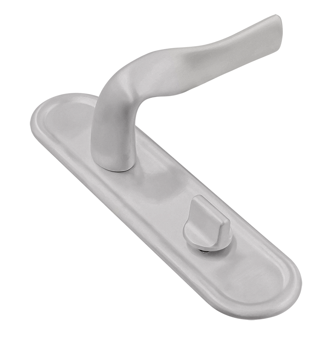 Ручка дверная LVB PLR WC SSW на планке под сантехническую завертку, цвет Стокгольмский снегопад/Stockholm Snowfall фото купить Нижний Новгород