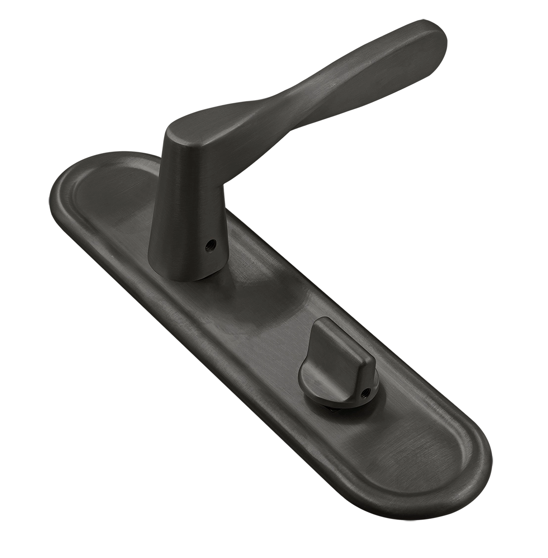 Ручка дверная THE OLYMPICS PLR WC SST на планке под сантехническую завертку