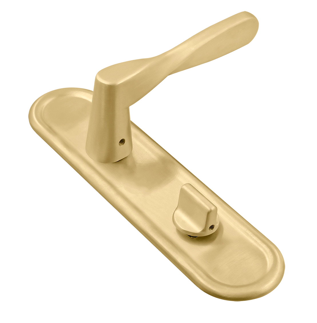 Ручка дверная THE OLYMPICS PLR WC AH на планке под сантехническую завертку, цвет Осенний мёд/Autumn Honey фото купить Нижний Новгород