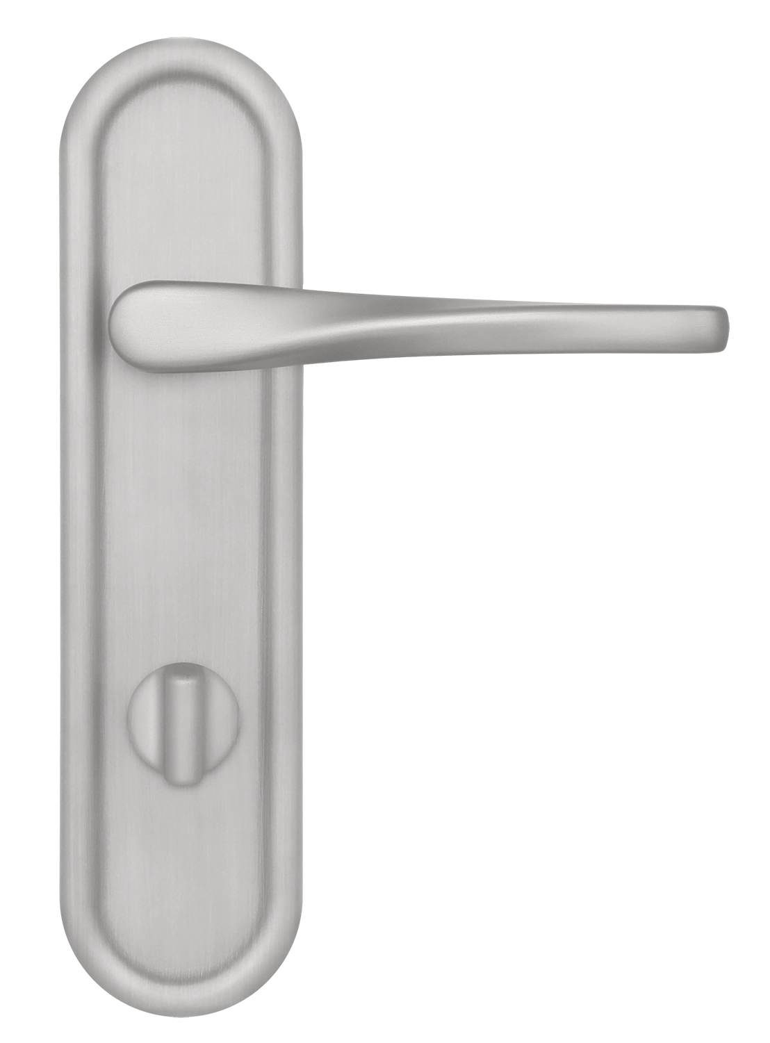 Ручка дверная THE OLYMPICS PLR WC SSW на планке под сантехническую завертку, цвет Стокгольмский снегопад/Stockholm Snowfall фото купить в Нижнем Новгороде