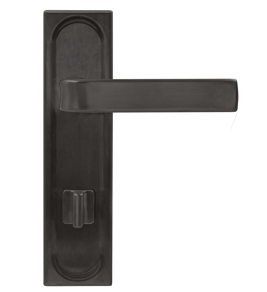 Ручка дверная THE BUS STATION PLS WC SST на планке под сантехническую завертку, цвет Летняя гроза/Summer Storm фото купить в Нижнем Новгороде