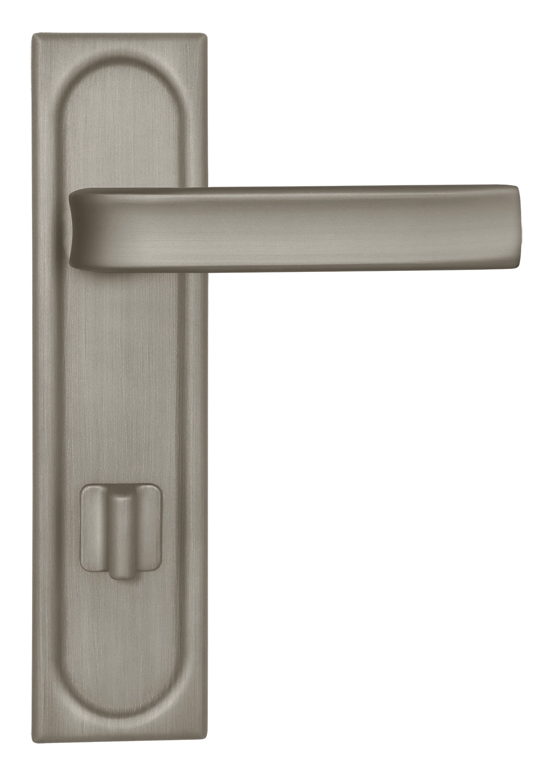 Ручка дверная THE BUS STATION PLS WC SMI на планке под сантехническую завертку, цвет Весенняя дымка/Spring Mist фото купить в Нижнем Новгороде