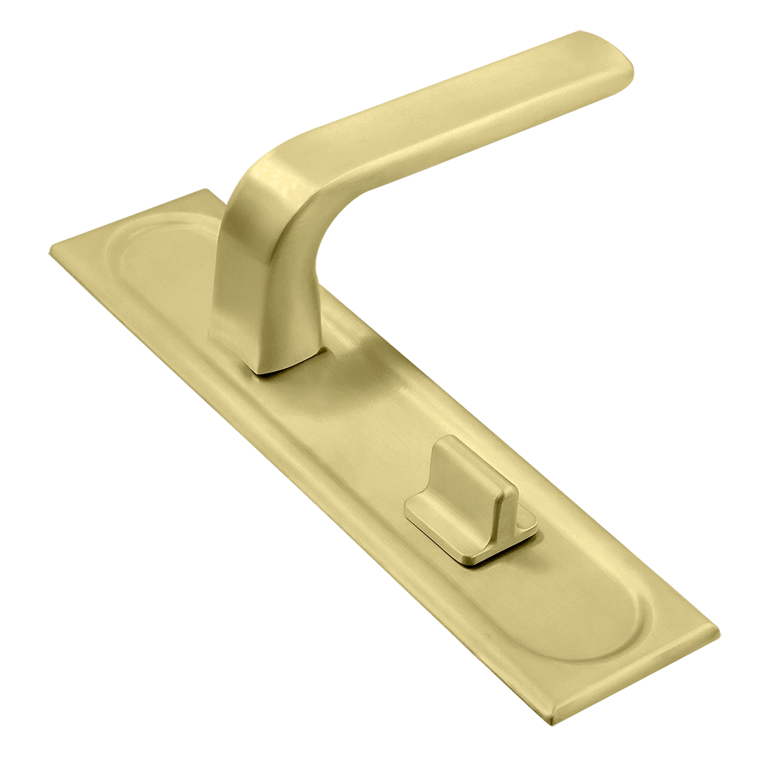 Ручка дверная THE BUS STATION PLS WC AH на планке под сантехническую завертку, цвет Осенний мёд/Autumn Honey фото купить Нижний Новгород