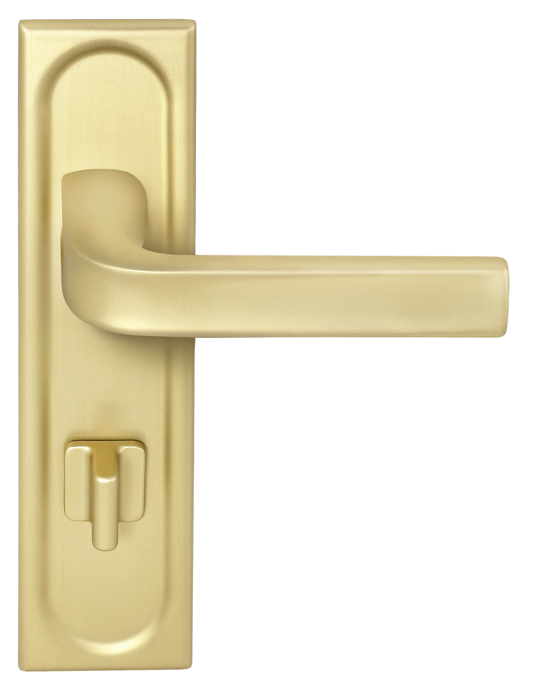 Ручка дверная THE BUS STATION PLS WC AH на планке под сантехническую завертку, цвет Осенний мёд/Autumn Honey фото фурнитура Нижний Новгород