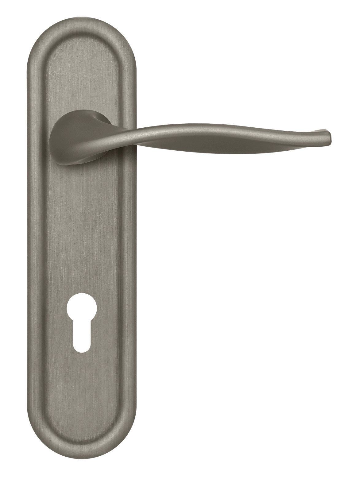 Ручка дверная SKYSCRAPER PLR KH SMI на планке под ключевой цилиндр, цвет Весенняя дымка/Spring Mist фото купить Нижний Новгород