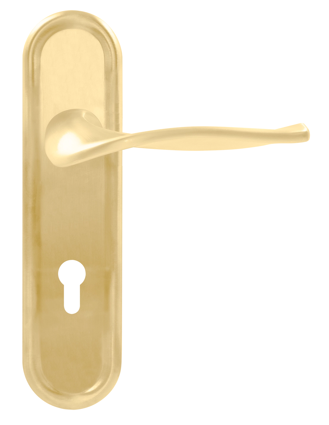 Ручка дверная SKYSCRAPER PLR KH AH на планке под ключевой цилиндр, цвет Осенний мёд/Autumn Honey фото купить Нижний Новгород