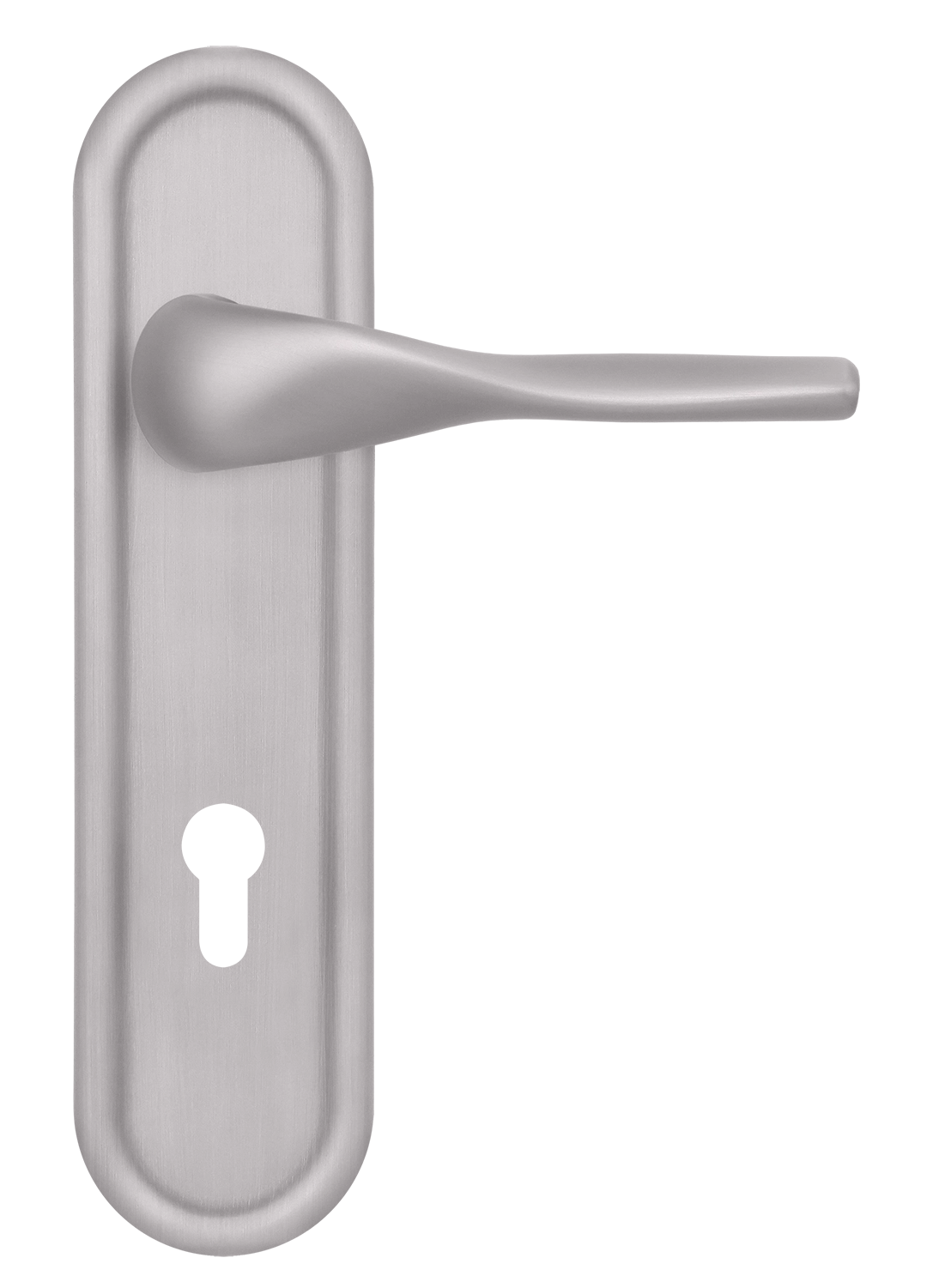 Ручка дверная LVB PLR KH SSW на планке под ключевой цилиндр, цвет Стокгольмский снегопад/Stockholm Snowfall фото купить Нижний Новгород