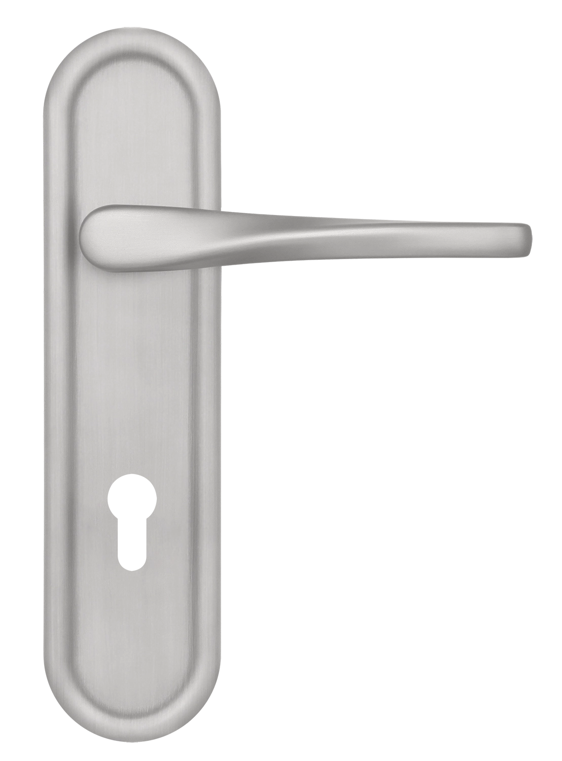 Ручка дверная THE OLYMPICS PLR KH SSW на планке под ключевой цилиндр, цвет Стокгольмский снегопад/Stockholm Snowfall фото купить Нижний Новгород