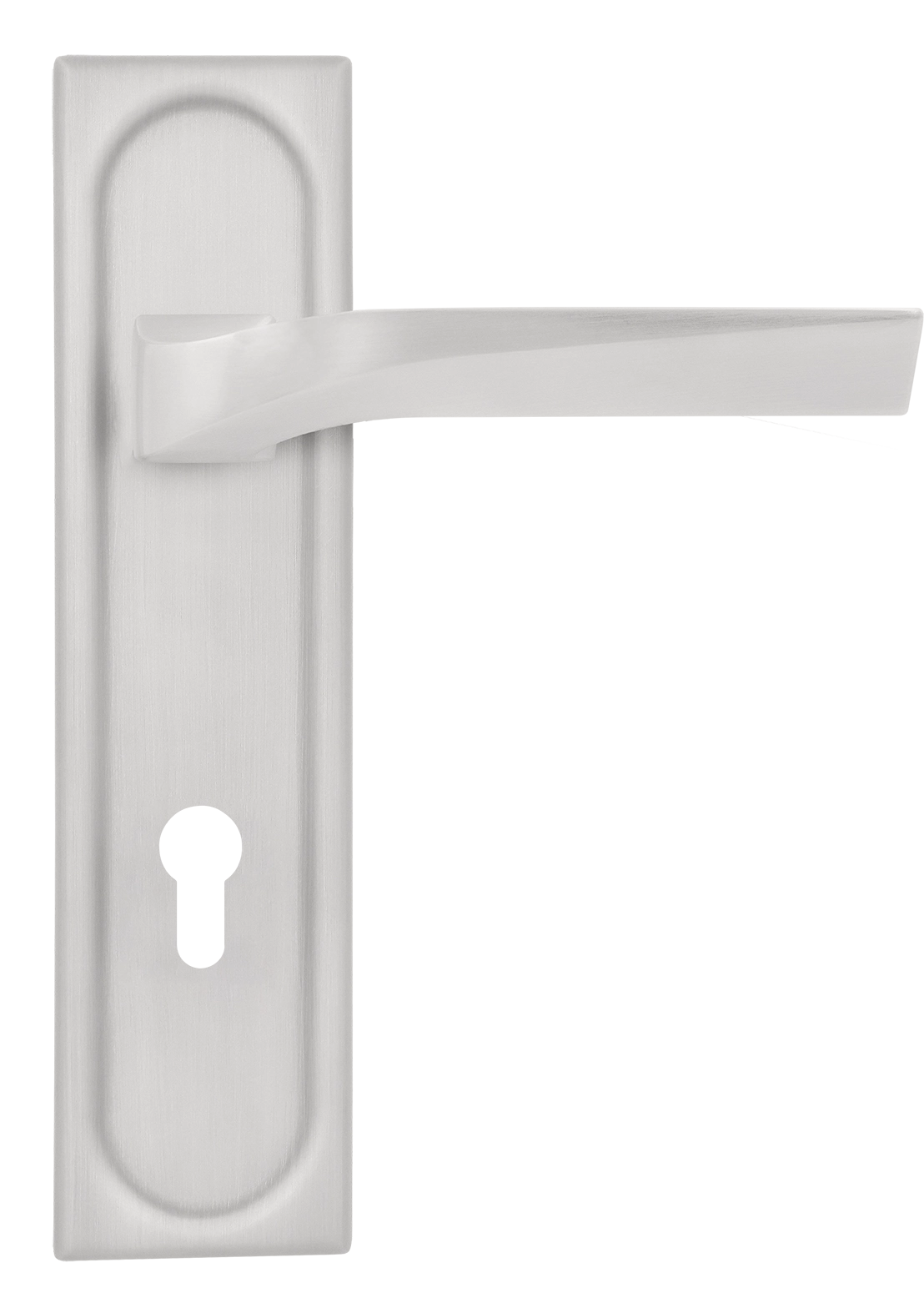 Ручка дверная WD CONCERT HALL PLS KH SSW на планке под ключевой цилиндр, цвет Стокгольмский снегопад/Stockholm Snowfall фото купить Нижний Новгород