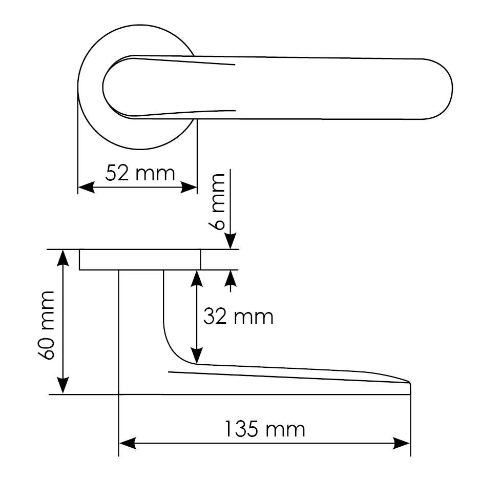 Комплект дверных ручек MH-59-R6 BL + завертка сантехническая MH-WC-R6 BL + защёлка бесшумная M1895 BL + петли врезные универсальные MSN 100X70X2.5-4BB BL (2шт), цвет черный фото купить в Нижнем Новгороде