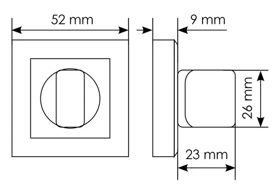 Комплект дверных ручек MH-28 BL-S с заверткой MH-WC-S BL, цвет черный  фотомореллиНижний Новгород