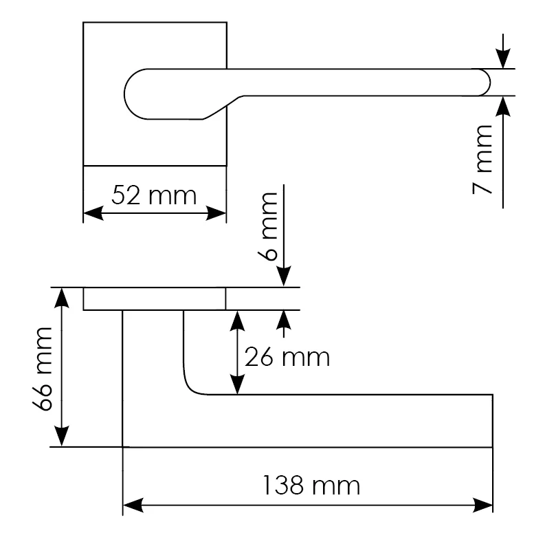 Комплект дверных ручек MH-53-S6 BL с заверткой MH-WC-S6 BL + магнитный замок  M1895 BL, цвет черный фото morelli Нижний Новгород