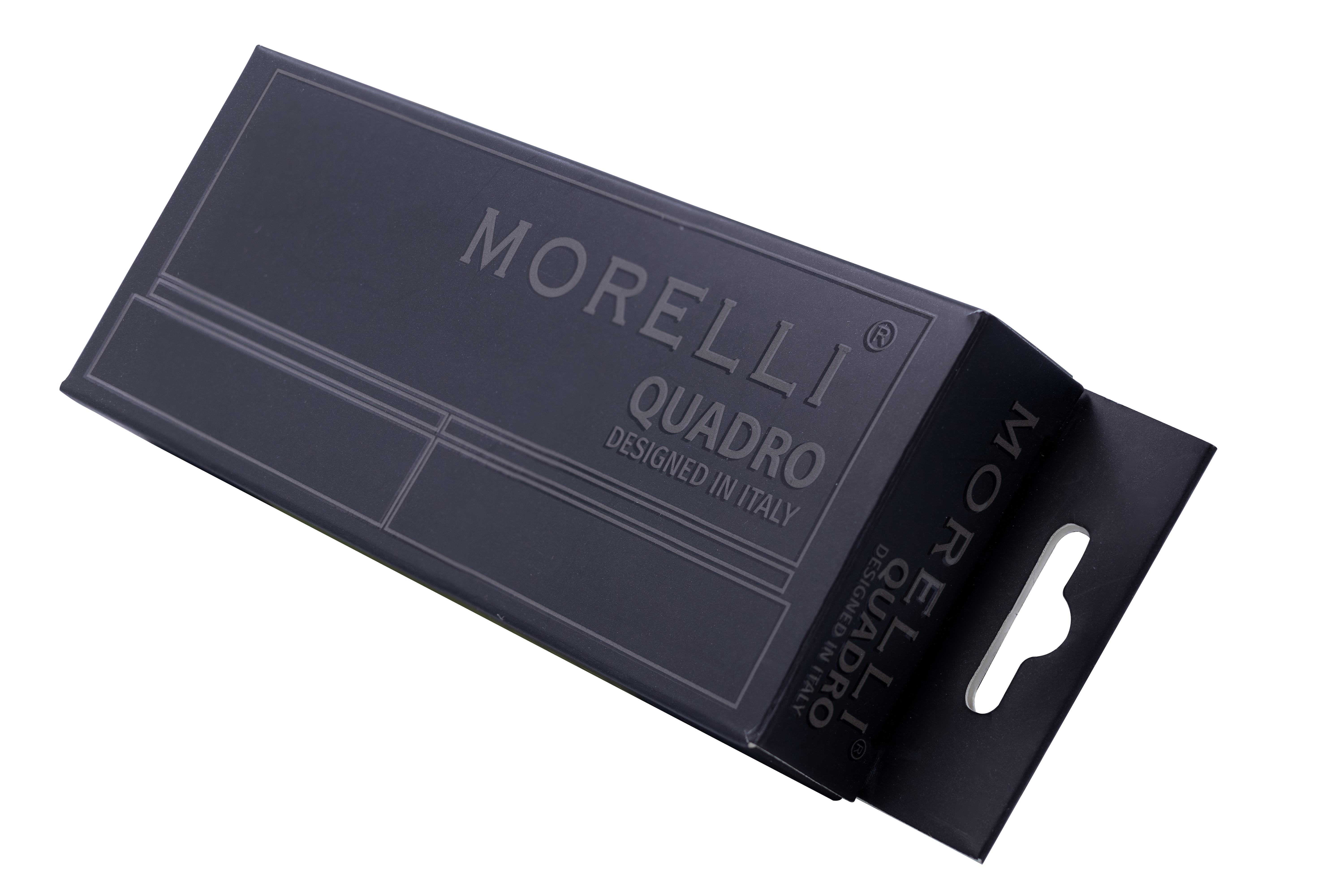 Петля алюминиевая QUADRO-1 BL без врезки на квадратной оси, цвет черный фото morelli Нижний Новгород