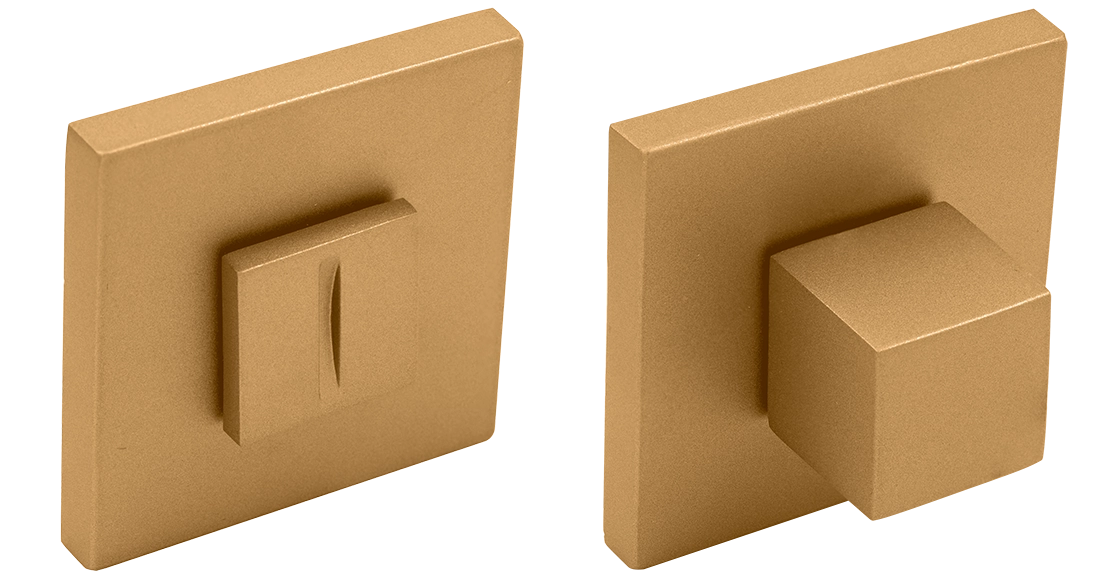 Завертка сантехническая MH-WC-S6 FTG на квадратной розетке 6мм цвет матовое итальянское золото фото купить Нижний Новгород