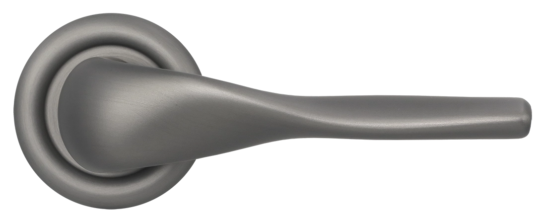 Ручка дверная LVB R7 WF на круглой розетке, цвет Зимняя стужа/Winter Frost фото купить в Нижнем Новгороде