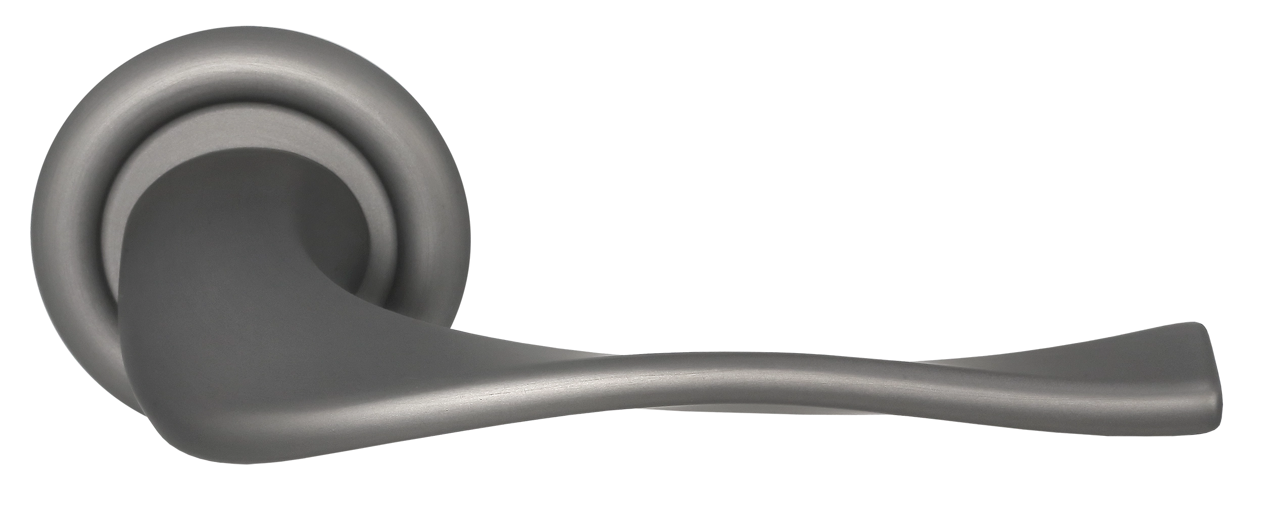 Ручка дверная SKYSCRAPER R7 WF на круглой розетке, цвет Зимняя стужа/Winter Frost фото купить Нижний Новгород