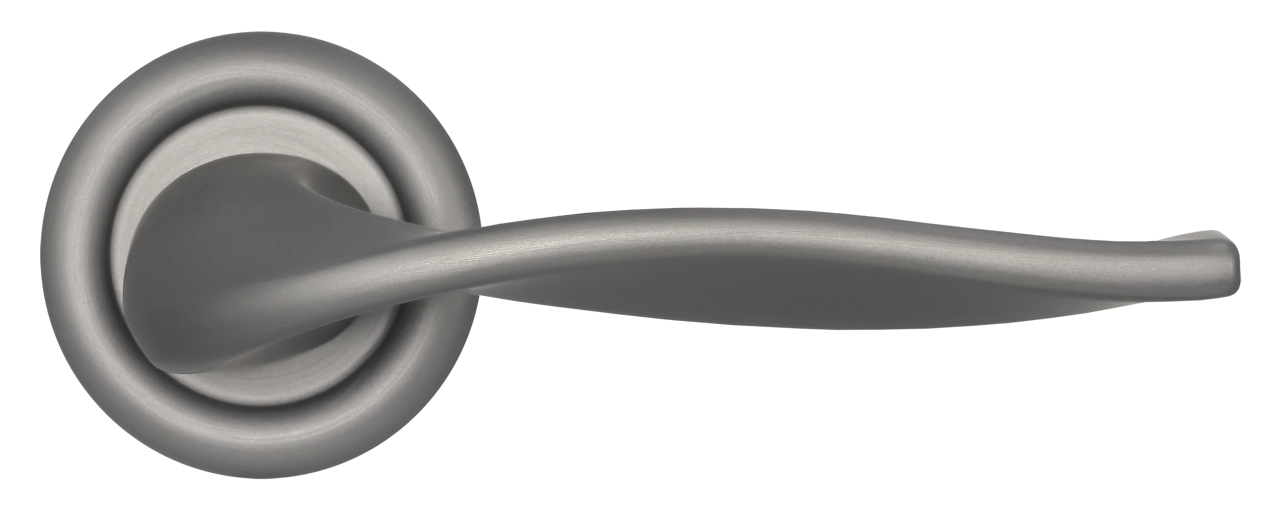 Ручка дверная SKYSCRAPER R7 WF на круглой розетке, цвет Зимняя стужа/Winter Frost фото купить в Нижнем Новгороде