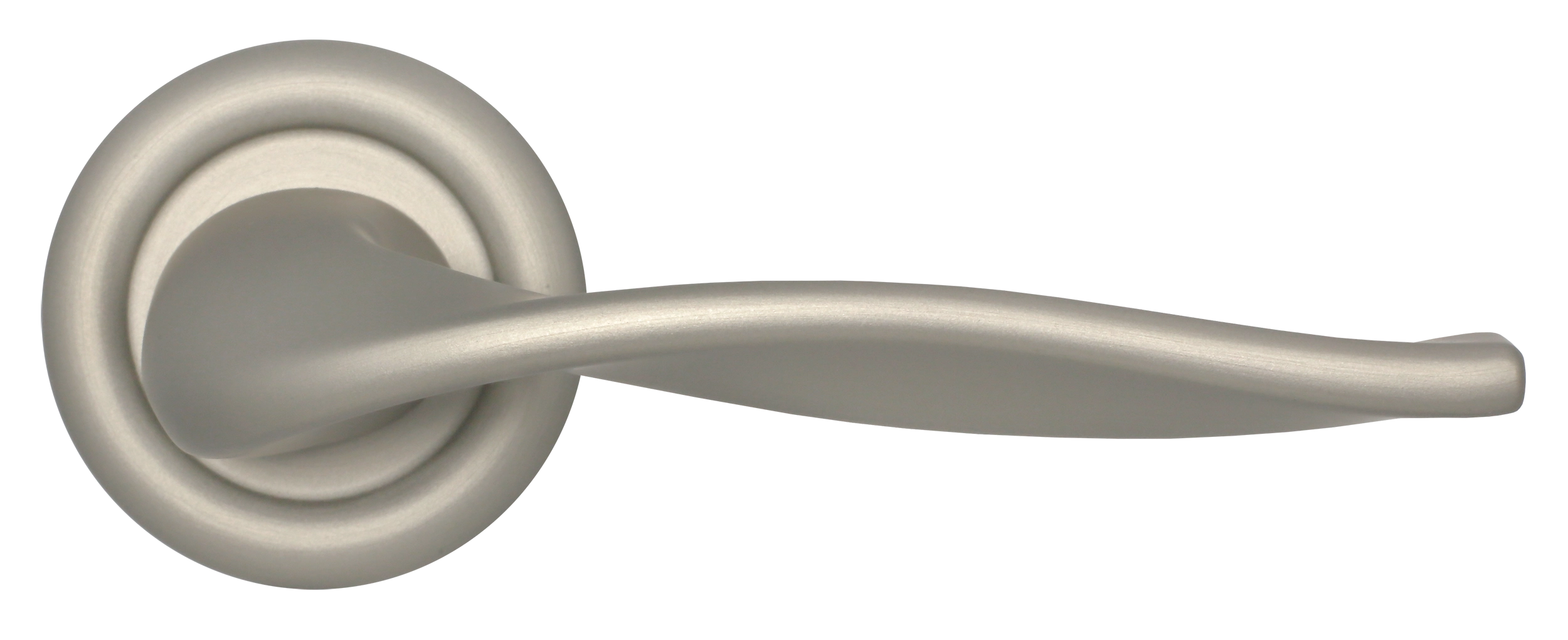 Ручка дверная SKYSCRAPER R7 SMI на круглой розетке, цвет Весенняя дымка/Spring Mist фото купить в Нижнем Новгороде