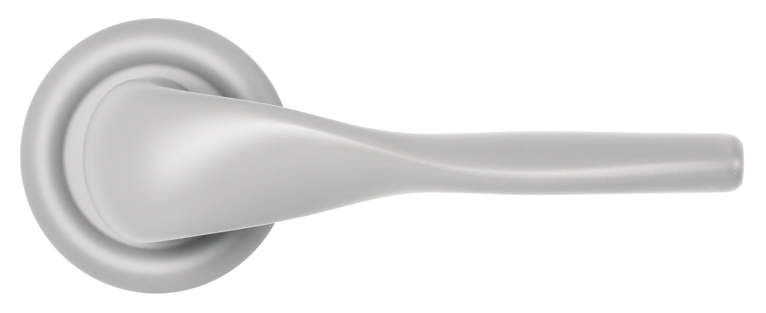Ручка дверная LVB R7 SSW на круглой розетке, цвет Стокгольмский снегопад/Stockholm Snowfall фото купить в Нижнем Новгороде