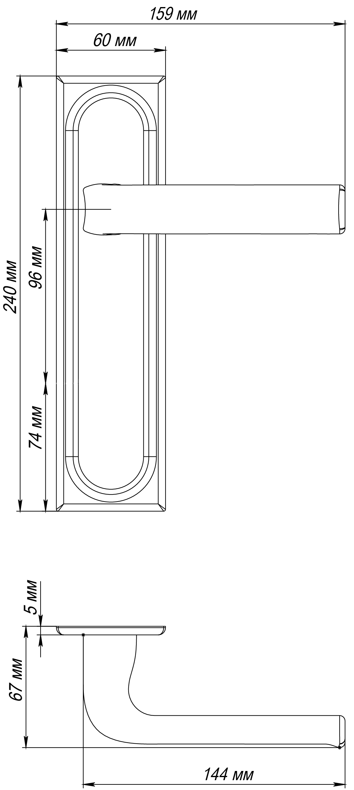 Ручка дверная THE BUS STATION PLS WF на планке, цвет Зимняя стужа/Winter Frost фото фурнитура Нижний Новгород