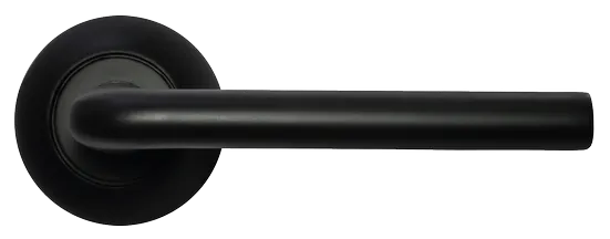 КОЛОННА, ручка дверная MH-03 BL, цвет - черный фото купить в Нижнем Новгороде