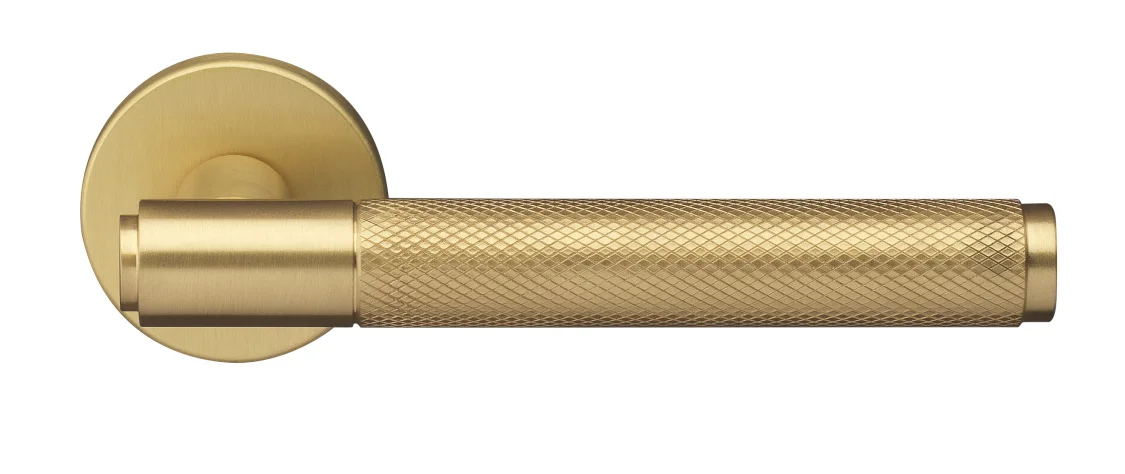 BRIDGE R6 OSA, ручка дверная с усиленной розеткой, цвет -  матовое золото фото купить Нижний Новгород