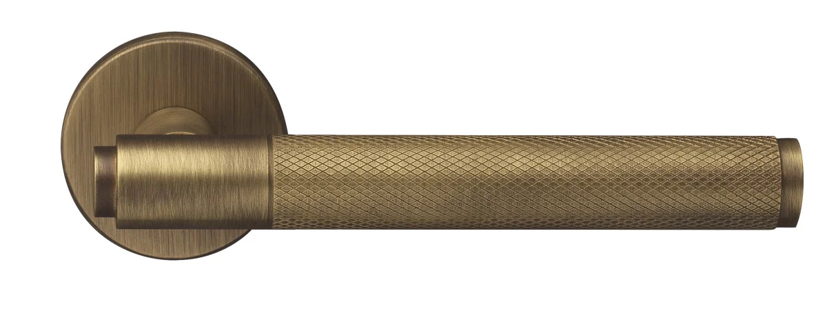 BRIDGE R6 BGO, ручка дверная с усиленной розеткой, цвет -  матовая бронза фото купить Нижний Новгород