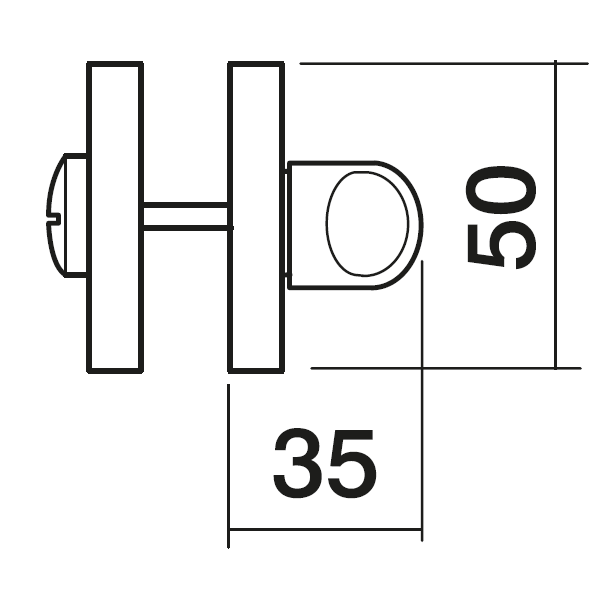 LUX-WC-R3 OBR, завертка сантехническая, цвет - кофе фото купить в Нижнем Новгороде