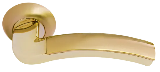 ПАЛАЦЦО, ручка дверная MH-02 SG/GP, цвет - мат.золото/золото фото купить Нижний Новгород