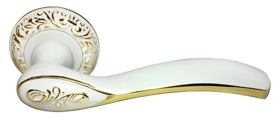 CATHERINE, ручка дверная MH-36-CLP W/PG, цвет - белая эмаль/золото фото купить Нижний Новгород