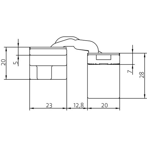 HH-19 B, скрытая петля, цвет - черный фото morelli Нижний Новгород