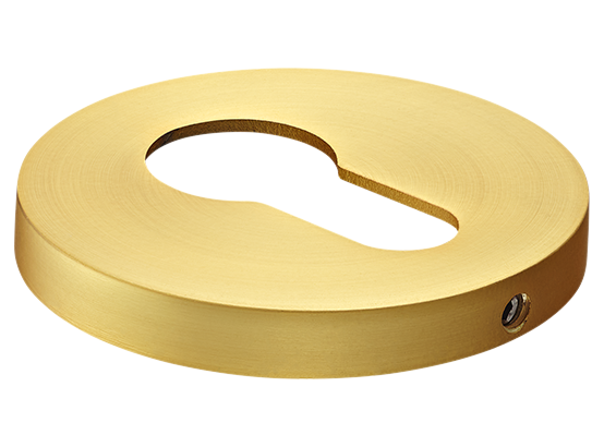 Накладка на ключевой цилиндр, на круглой розетке 6 мм, MH-KH-R6 MSG,  цвет - мат. сатинированное золото фото купить Нижний Новгород