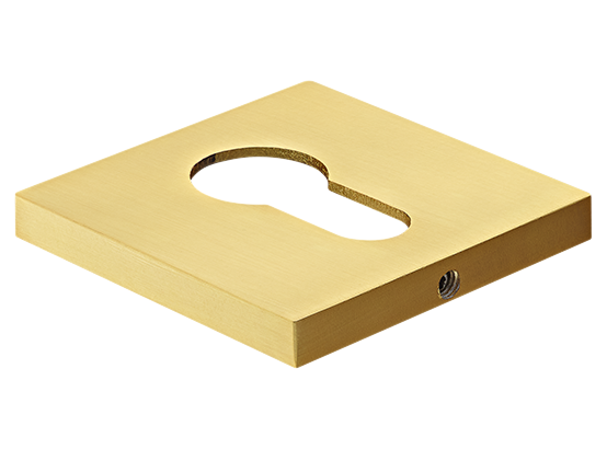 Накладка на ключевой цилиндр, на квадратной розетке 6 мм, MH-KH-S6 MSG, цвет - мат. сатинированное золото фото купить Нижний Новгород
