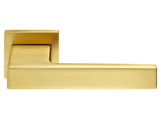 LOT ручка дверная на квадратной розетке 6 мм MH-56-S6 MSG, цвет - мат.сатинированное золото фото купить Нижний Новгород